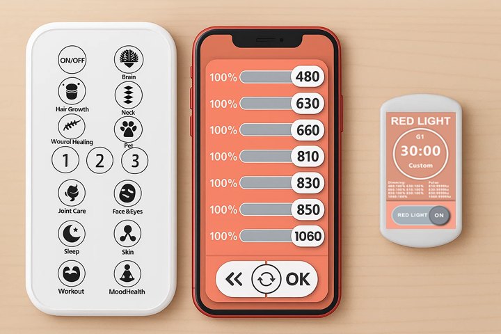 จอสัมผัสและรีโมทของ RED LIFE CORE 300